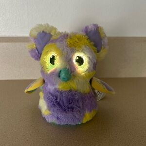 Hatchimals - Interactive Plush Owl Toy - Yellow and Purple